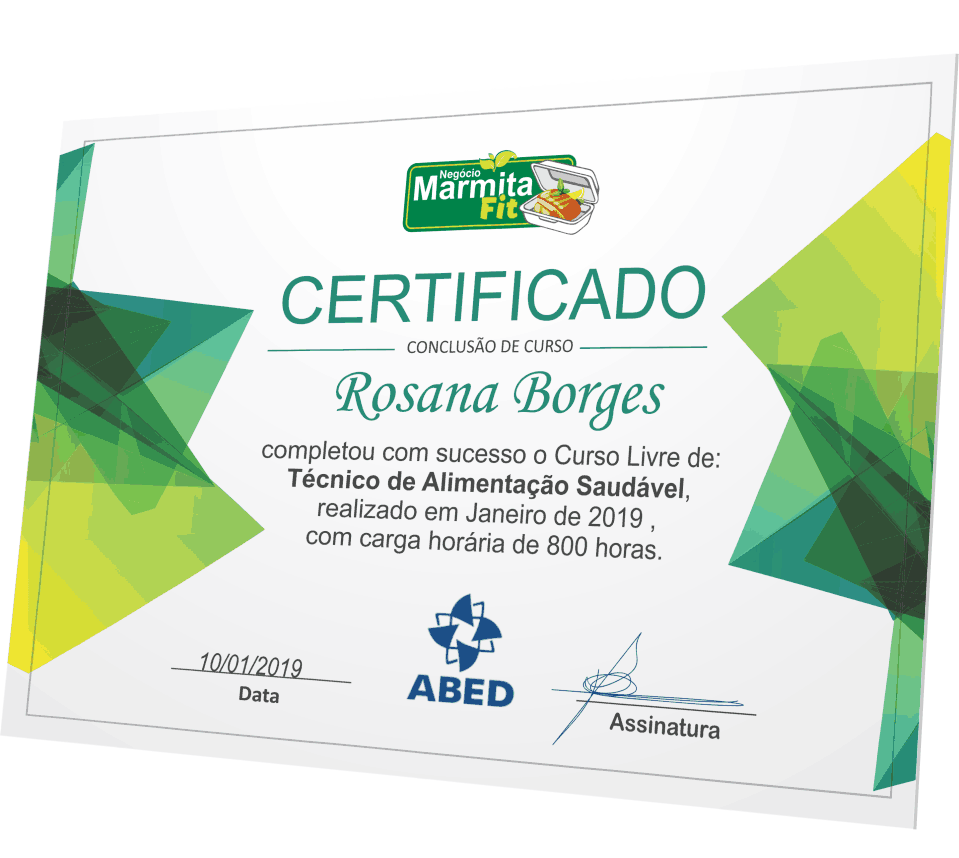 Negócio Marmita Fit — Curso com certificado