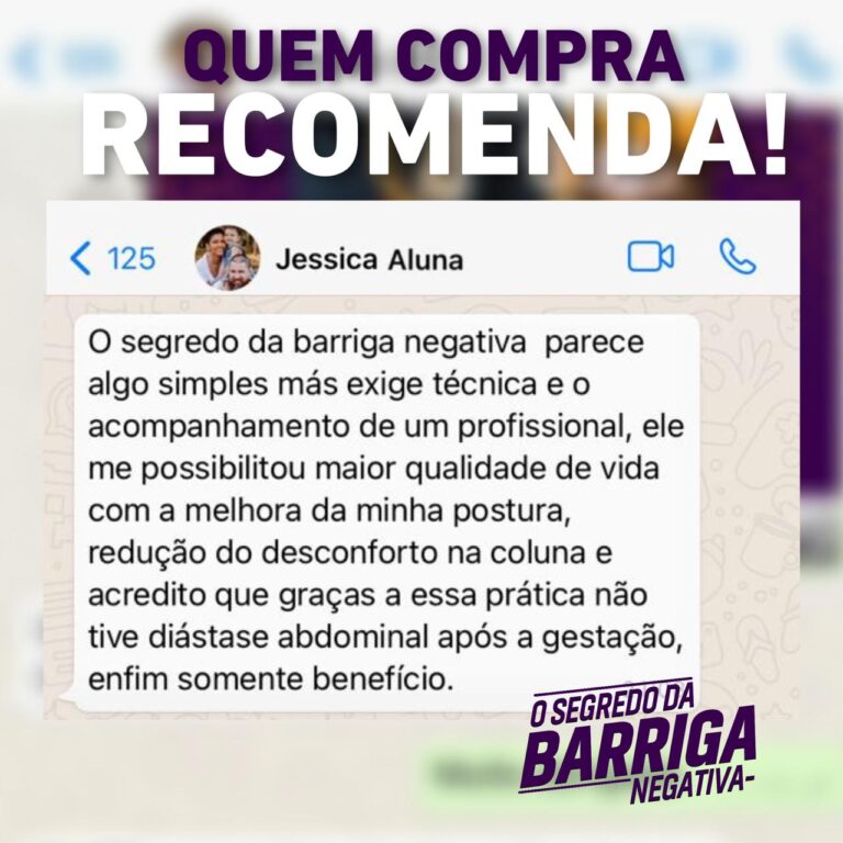 O segredo da Barriga Negativa