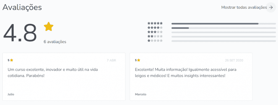 Curso Reinvenção da Saúde funciona