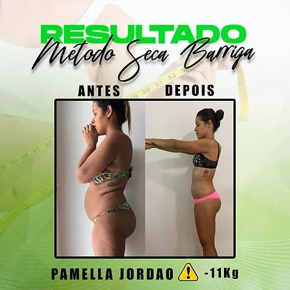 Desafio Seca Barriga antes e depois