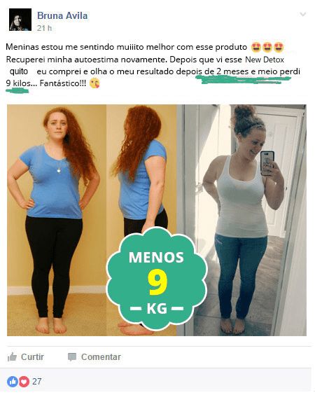 new detox antes e depois